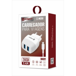 (SX-F50-V8) - Carregador De Parede + Cabo Micro Usb - [Caixa com 200 peças]