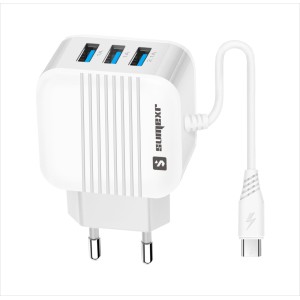 (SX-T8-V8) - Carregador De Parede + Cabo Micro Usb - [Caixa com 200 peças]