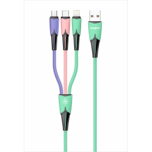 (SX-B37) - Cabo Com 3 Conectores - [Caixa com 300 peças]