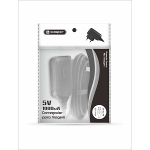 (SX-T6-V3) CARREGADOR DE PAREDE COM CABO FIXO MODELO V3 UNIVERSAL - [CAIXA COM 300 PEÇAS]